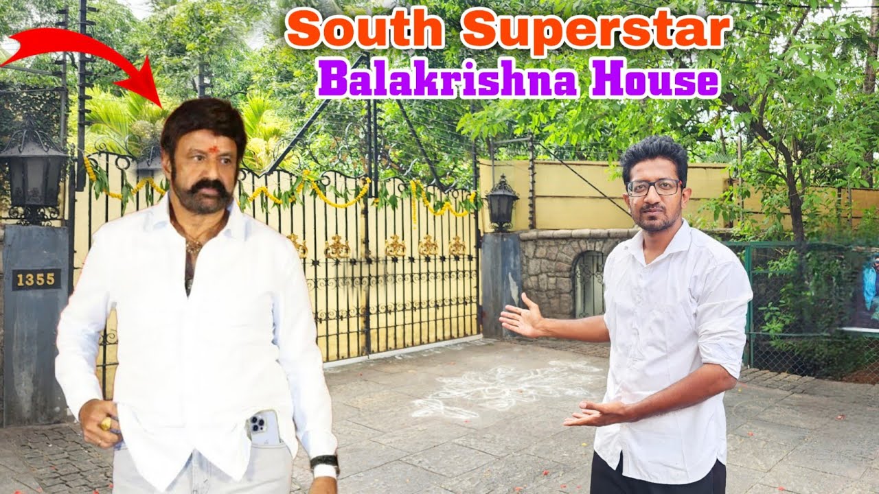 south hero ka ghar 😍 balakrishna house in hyderabad | south actor luxury house tour