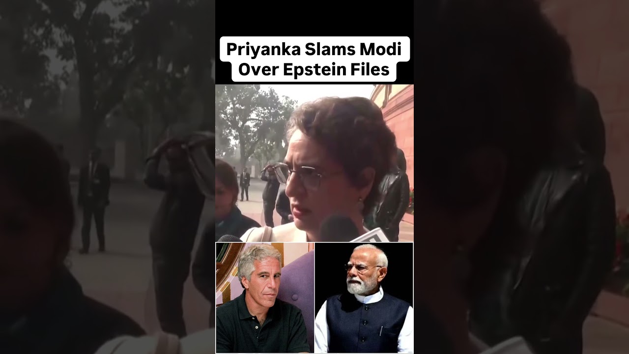 Priyanka Gandhi Slams Modi Over Epstein Files #priyankagandhi #modi #epsteinfiles