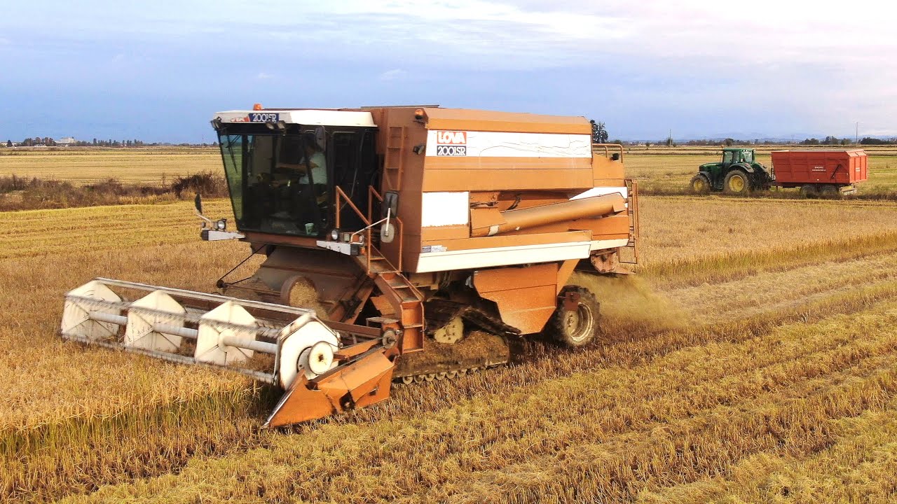 Lova 2001 SR | John Deere 7430 | Graziano | Trebbiatura riso
