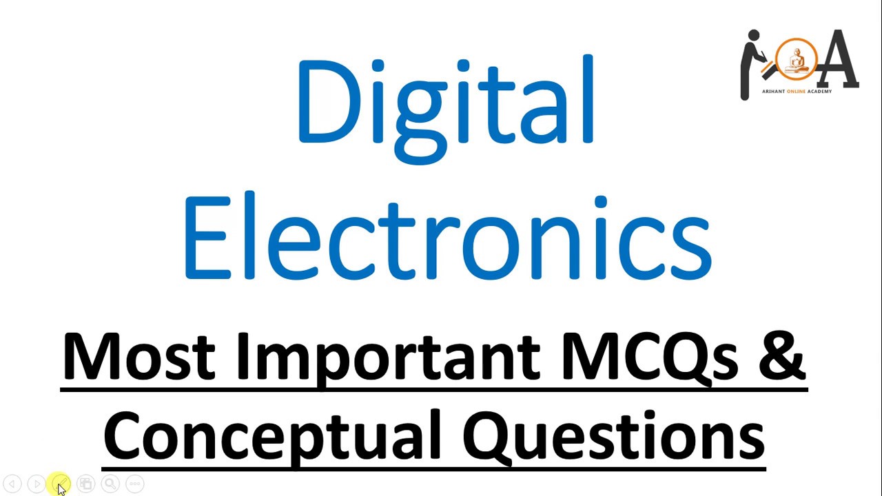 Digital Electronics | Most Conceptual MCQs for various important exams