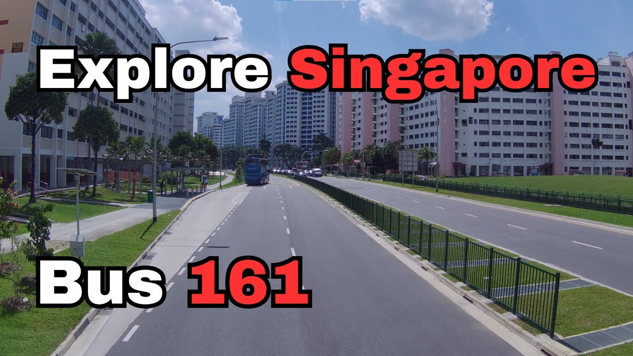 [4K] Explore Singapore on Bus 161 (Hougang Central to Woodlands)