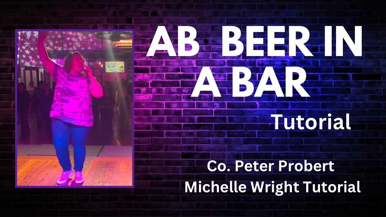 AB Beer in a bar line dance tutorial Absolute beginner choreography by Peter Probert