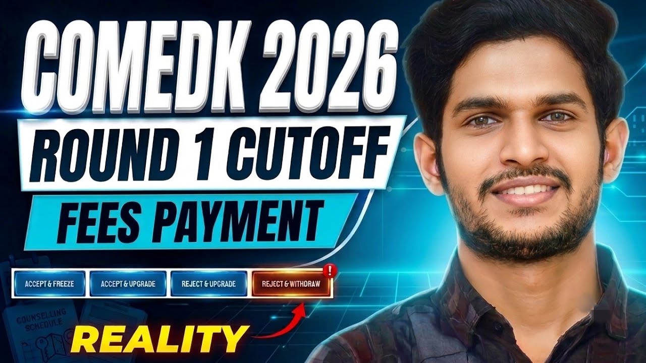 COMEDK Round 1 Result 2026 | Don't Make This BIG Decision Mistake | Accept, Upgrade or Reject?