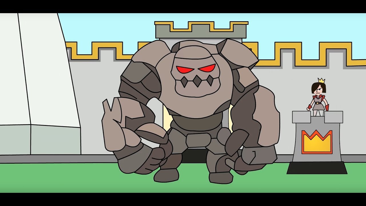 Clash Royale X Minecraft Animation-Golem