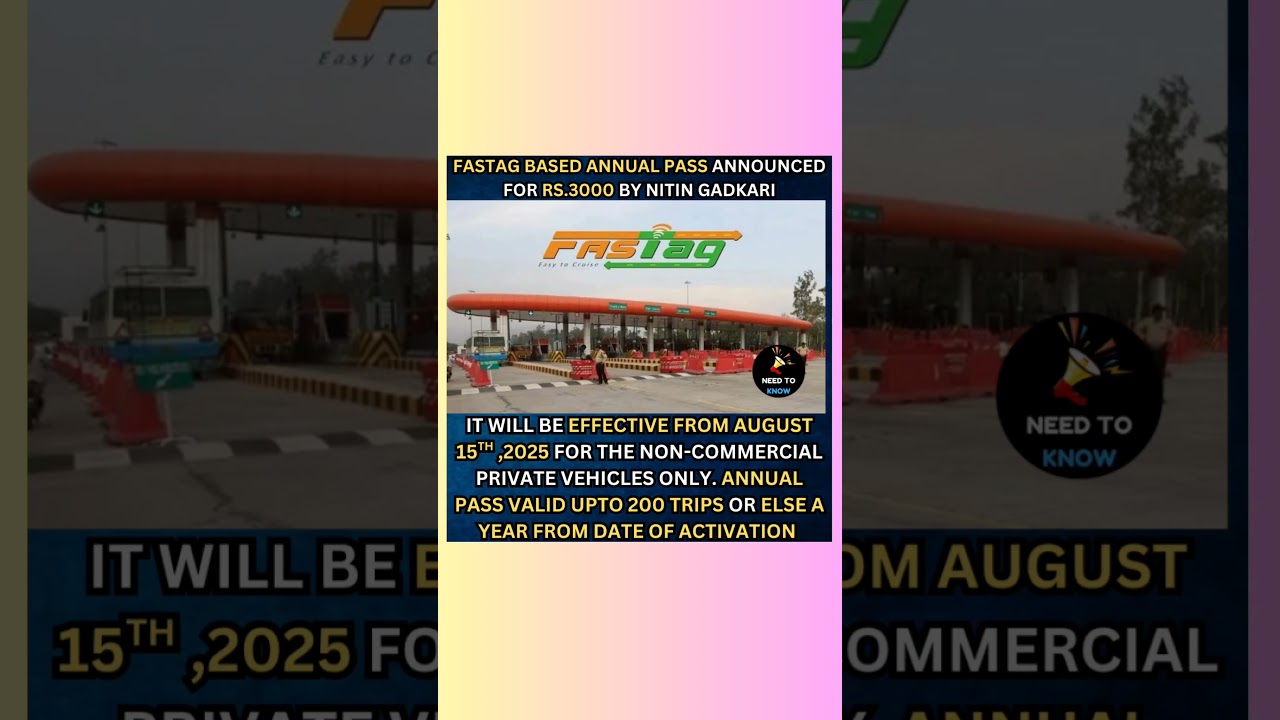 Fastag based Annual plan for Rs.3000
