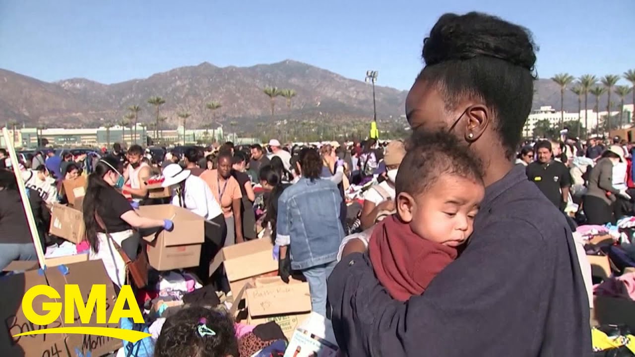 Tens of thousands displaced amid LA wildfires