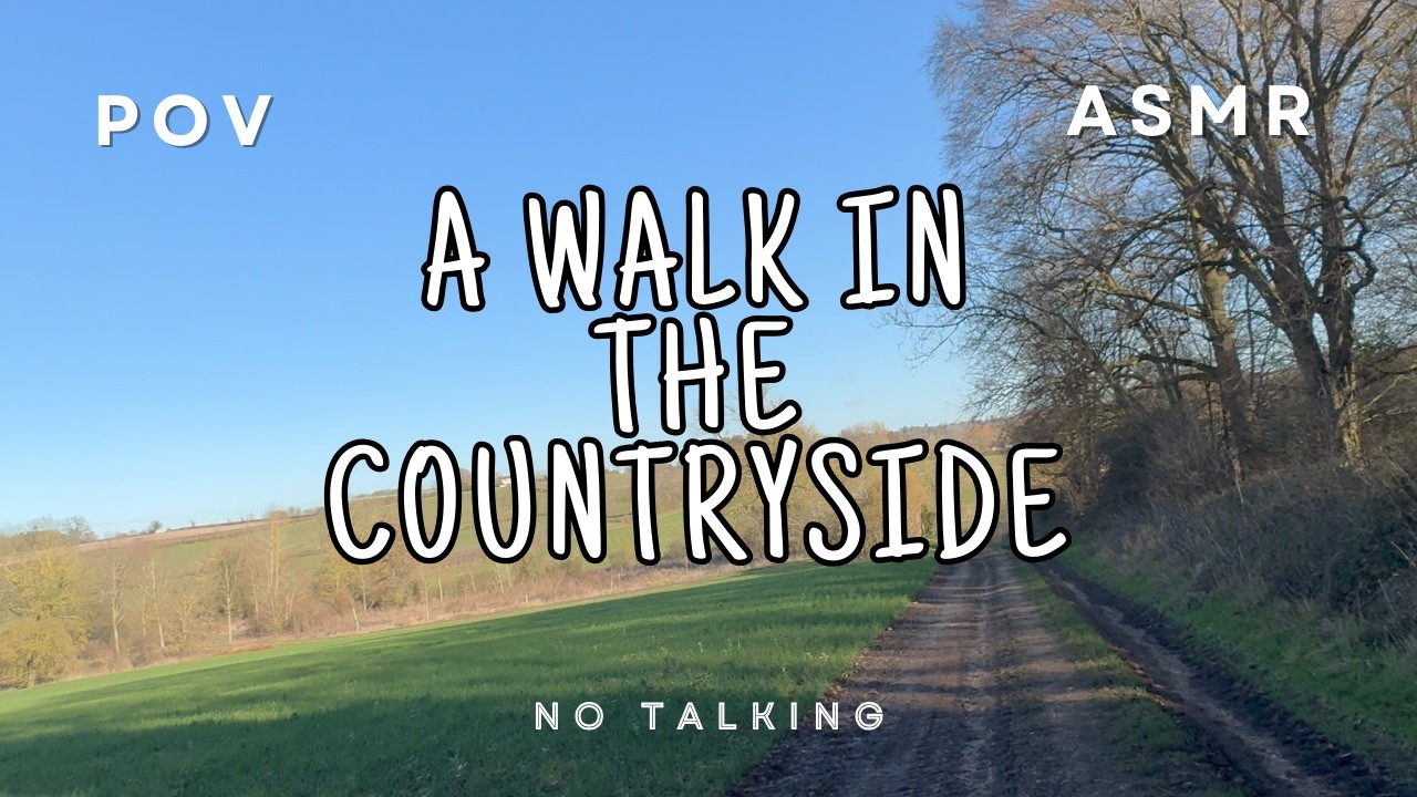 Walking in the countryside *POV* *ASMR* *No Talking*