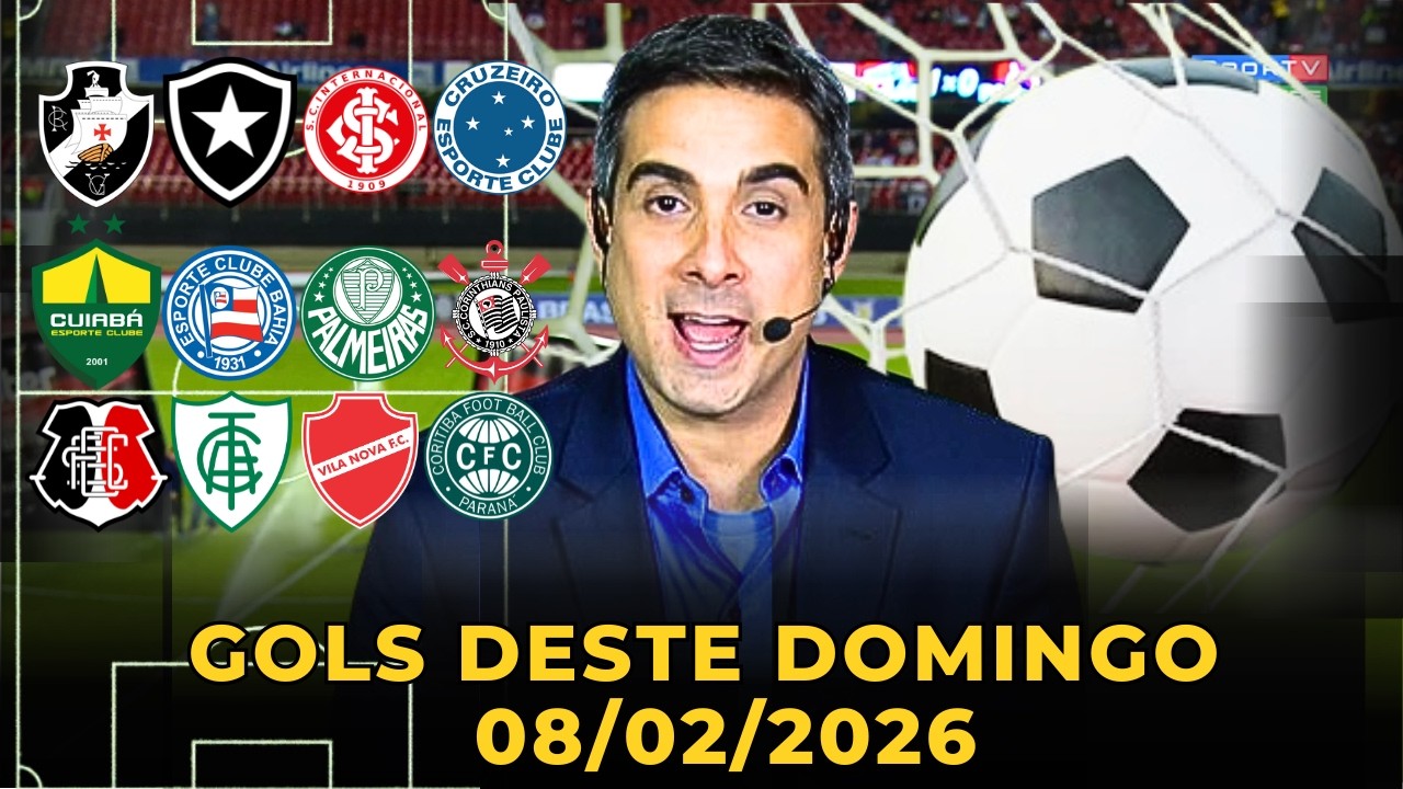 ⚽️TODOS OS GOLS DESTE DOMINGO 08/02/2026 GOLS DOS ESTADUAIS , GOLS DE HOJE, GOLS DA RODADA(COMPLETO)