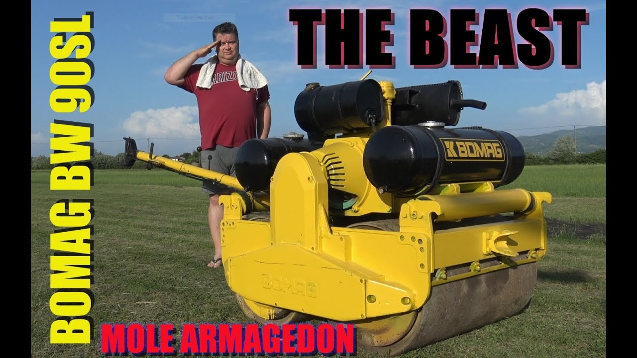 MOLE ARMAGEDON fixing Petrincic Bros RC grass runway ( finally ) BOMAG BW 90SL The ROLLING PART