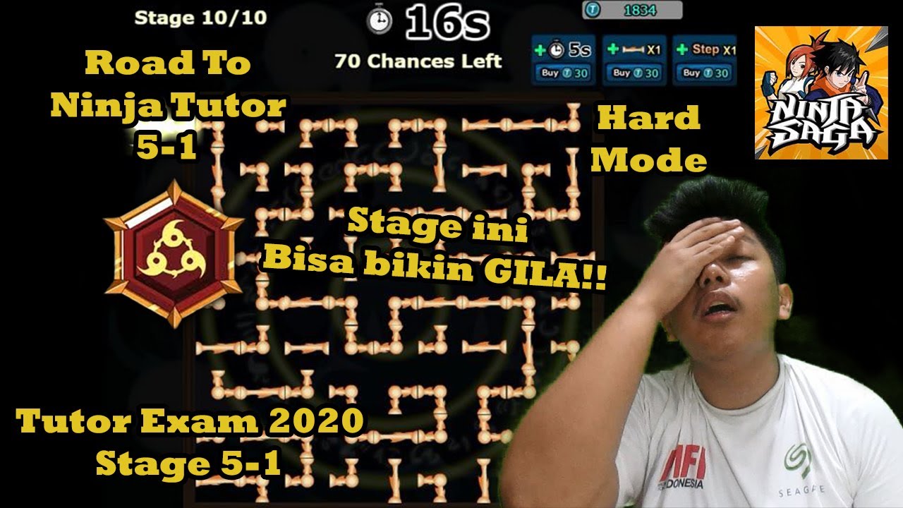 Tutor Exam Stage 5-1 Hard Mode Thn 2020! Ujian Tutor Exam - Ninja Saga
