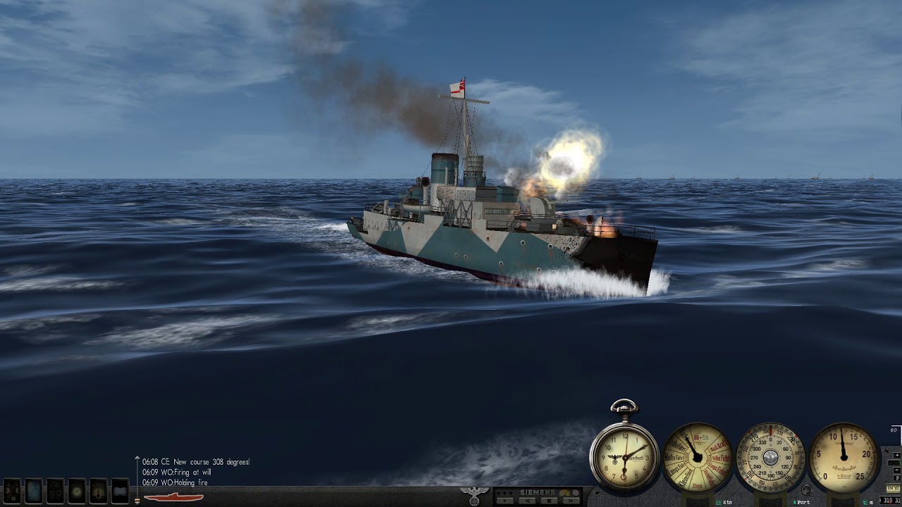 Silent Hunter 3 sinking the biggest convoy ever (Its Massive)