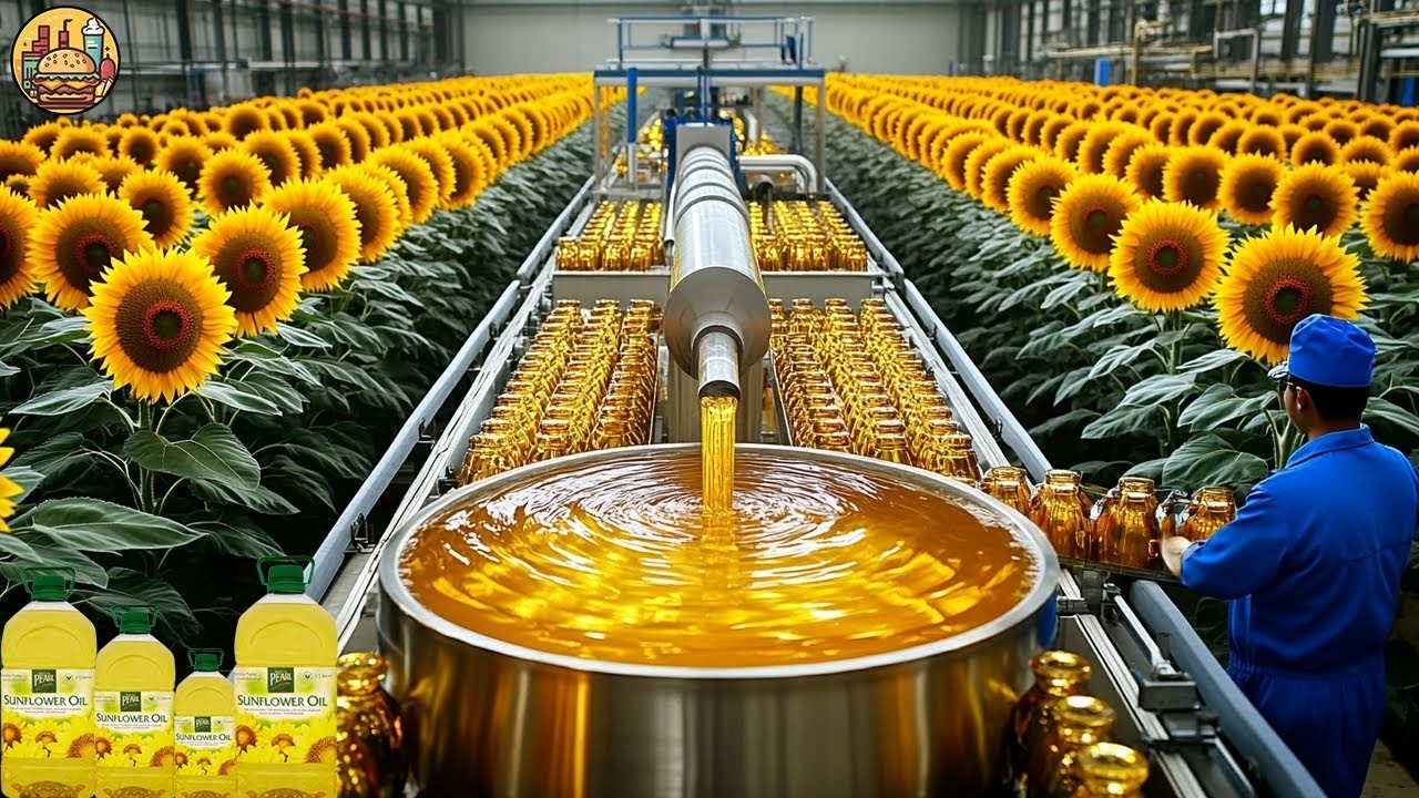 Sunflower Oil Production Process – How Sunflower Seeds Become Pure Cooking Oil