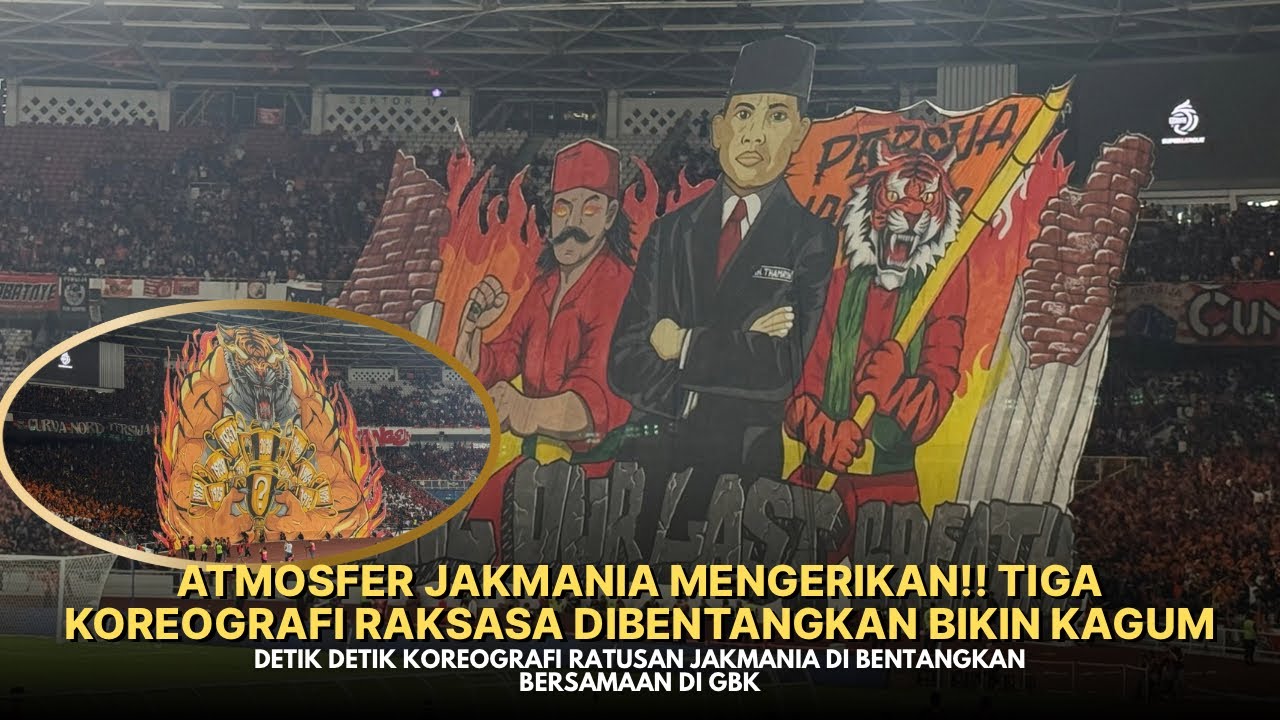 JAKMANIA IS CRAZYYY‼️KOREOGRAFI RATUSAN JUTA DI GBK, SATU SATUNYA DI INDONESIA YANG BEGINI