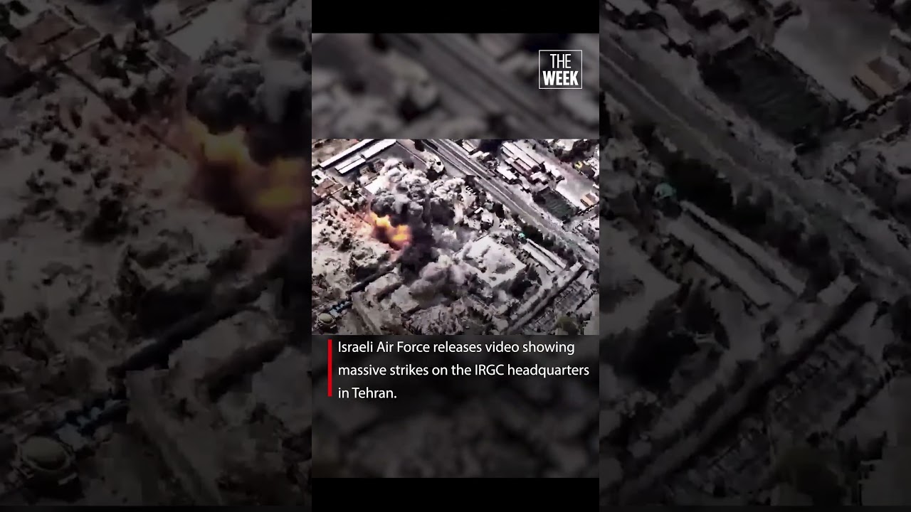 Iran-Israel war: Israeli Air Force releases footage showing massive airstrikes on targets in Tehran