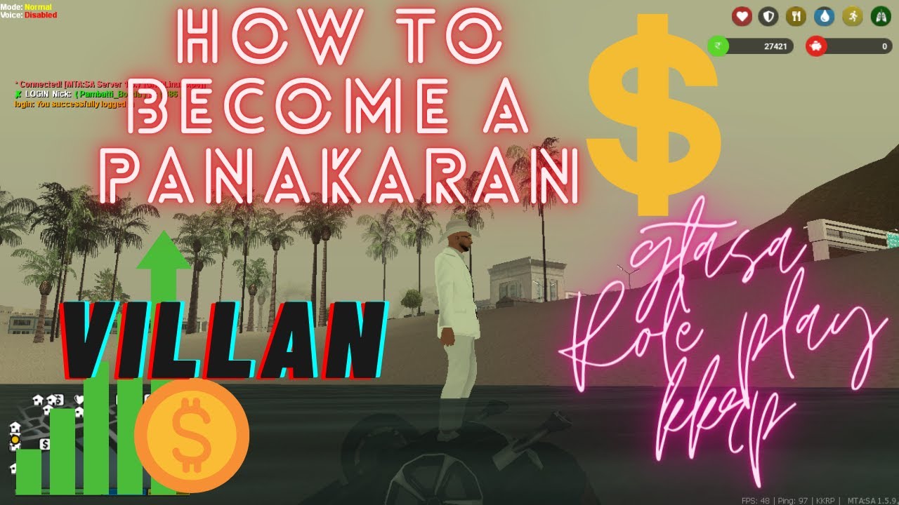 How to become a panakaran in #kkrp | Gta Sa roleplay | car accident | Role play for low end pc |