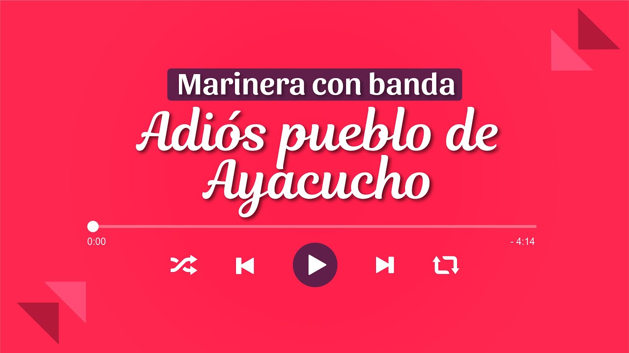 ADIÓS PUEBLO DE AYACUCHO | Marinera Norteña con Banda 🎺