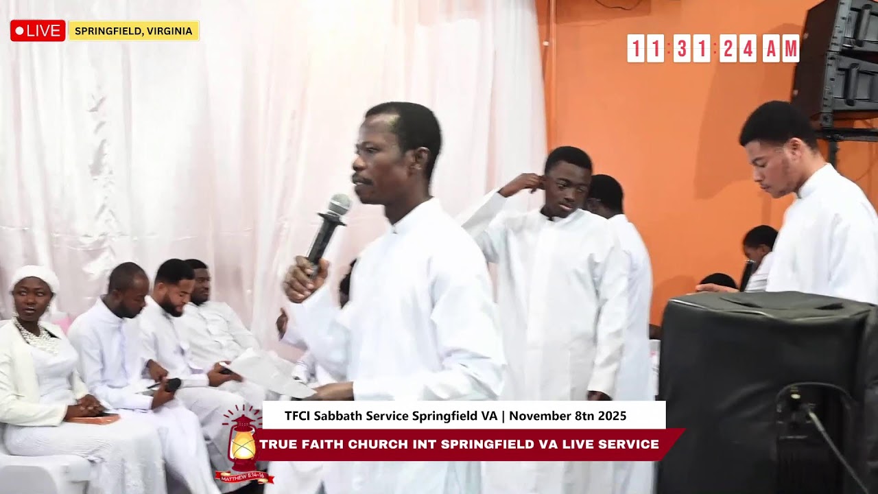 TRUE FAITH CHURCH INT. SPRINGFIELD, VIRGINIA- USA's Live broadcast