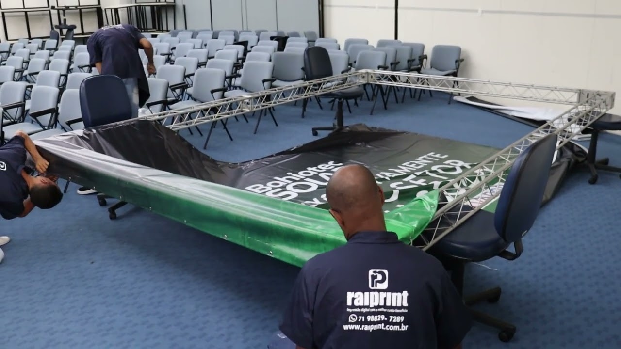 Backdrop com Box Truss - Salvador BA - Raiprint