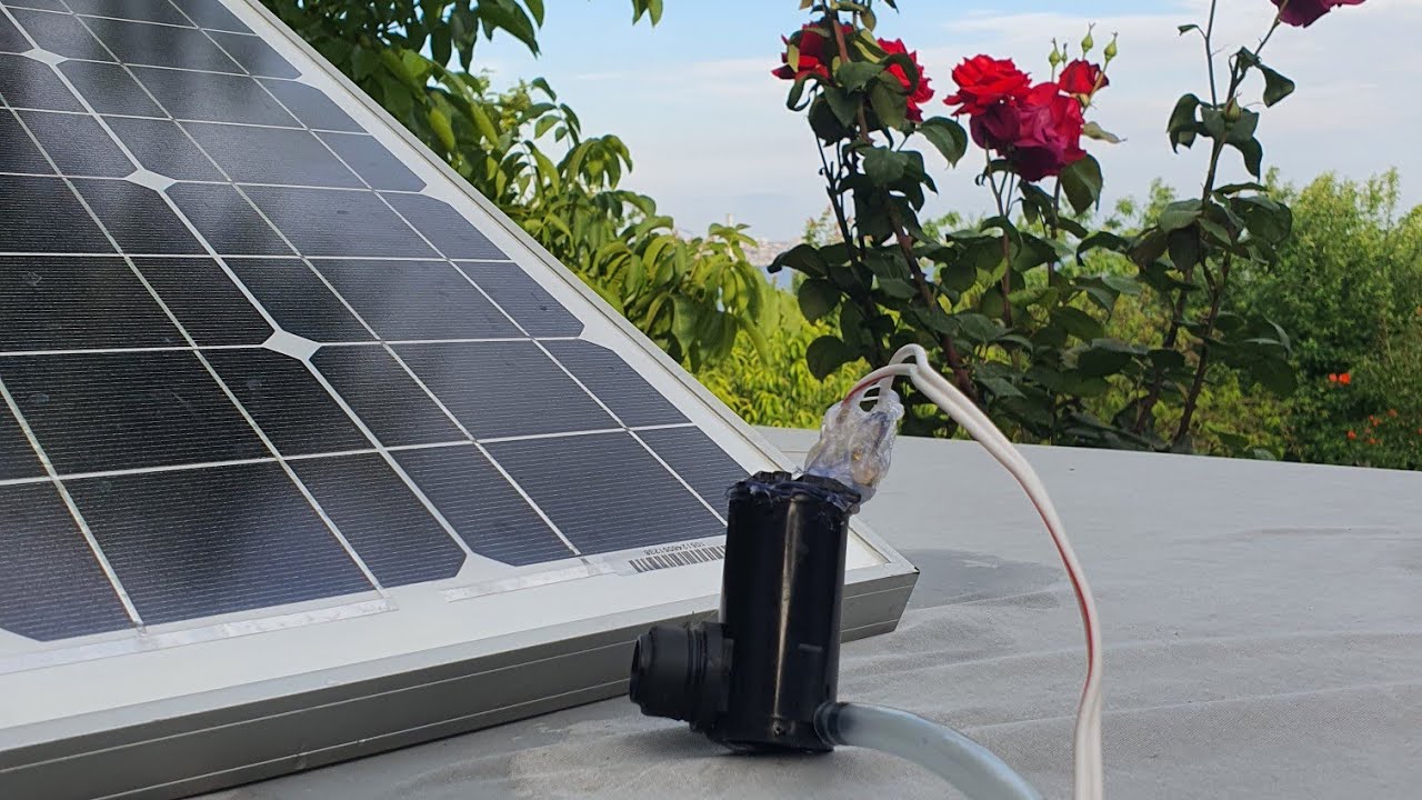 SİLECEK SUYU MOTORU İLE GÜNEŞ ENERJİLİ SULAMA (15 METREDEN MİNİ SULAMA)