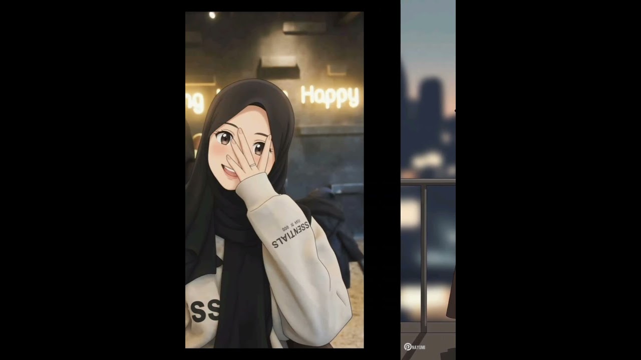 Anime hijabi girl aesthetic dps for insta Whatsapp #islamicdps #dps #aesthetic #islamic #viralvideo