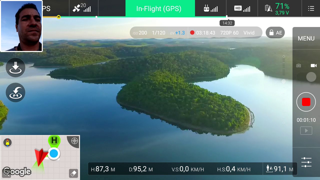 Sobrevoando o Lago Dom Helv&eacute;cio _ o maior lago do Brasil