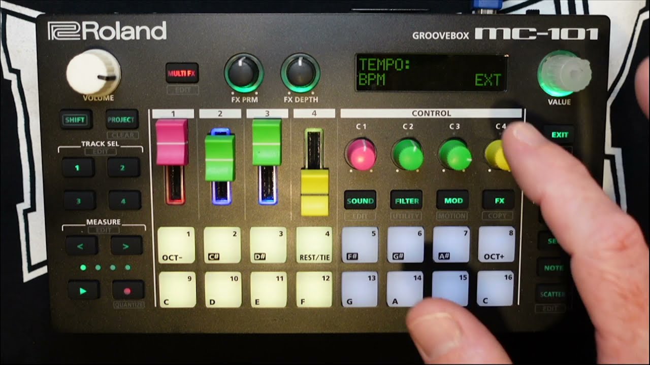 Roland MC-101 Tutorial - Master Clock Length