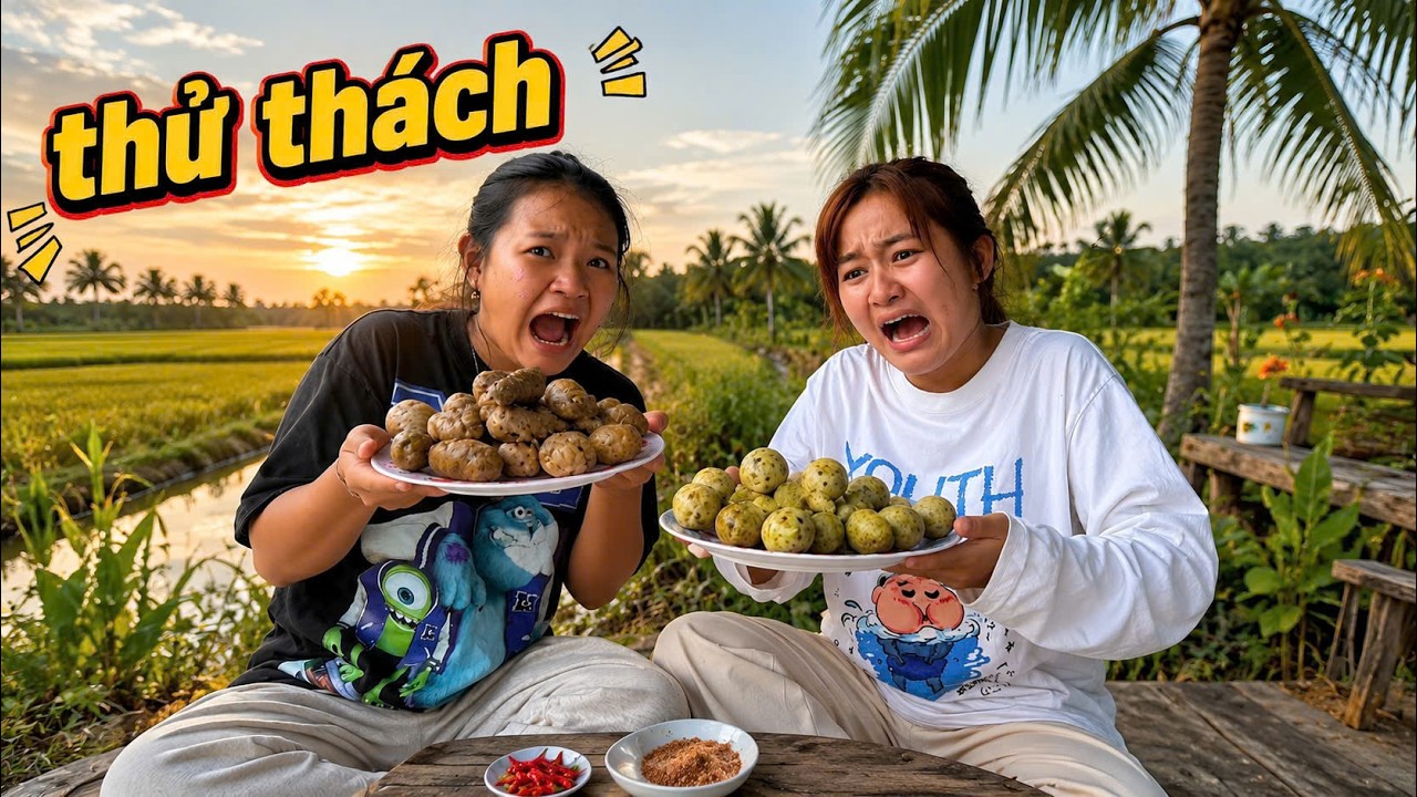 NAP | Thử Th&aacute;ch ĂN Tr&aacute;i Nh&agrave;u C&ugrave;ng Ba Chị Em Bất Ổn