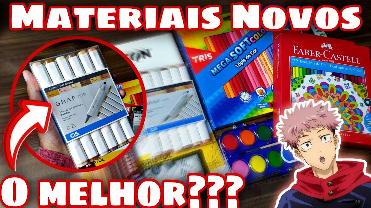 Finalmente! Vou Usar Marcadores!  ( Mostrando os Materiais novos de Desenhos )