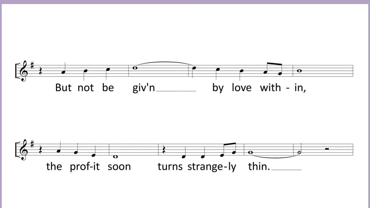 The Gift of Love — Descant