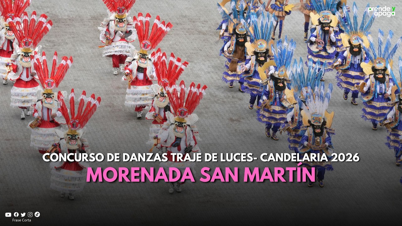 #Puno: ​​​​​Morenada San Martín - Festividad Virgen de la Candelaria 2026