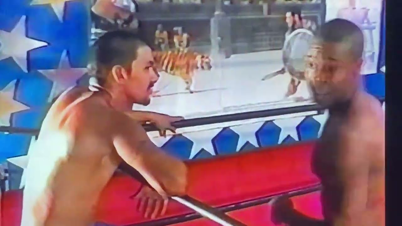Black Men Wrestling Handicap Tag Team Match 3