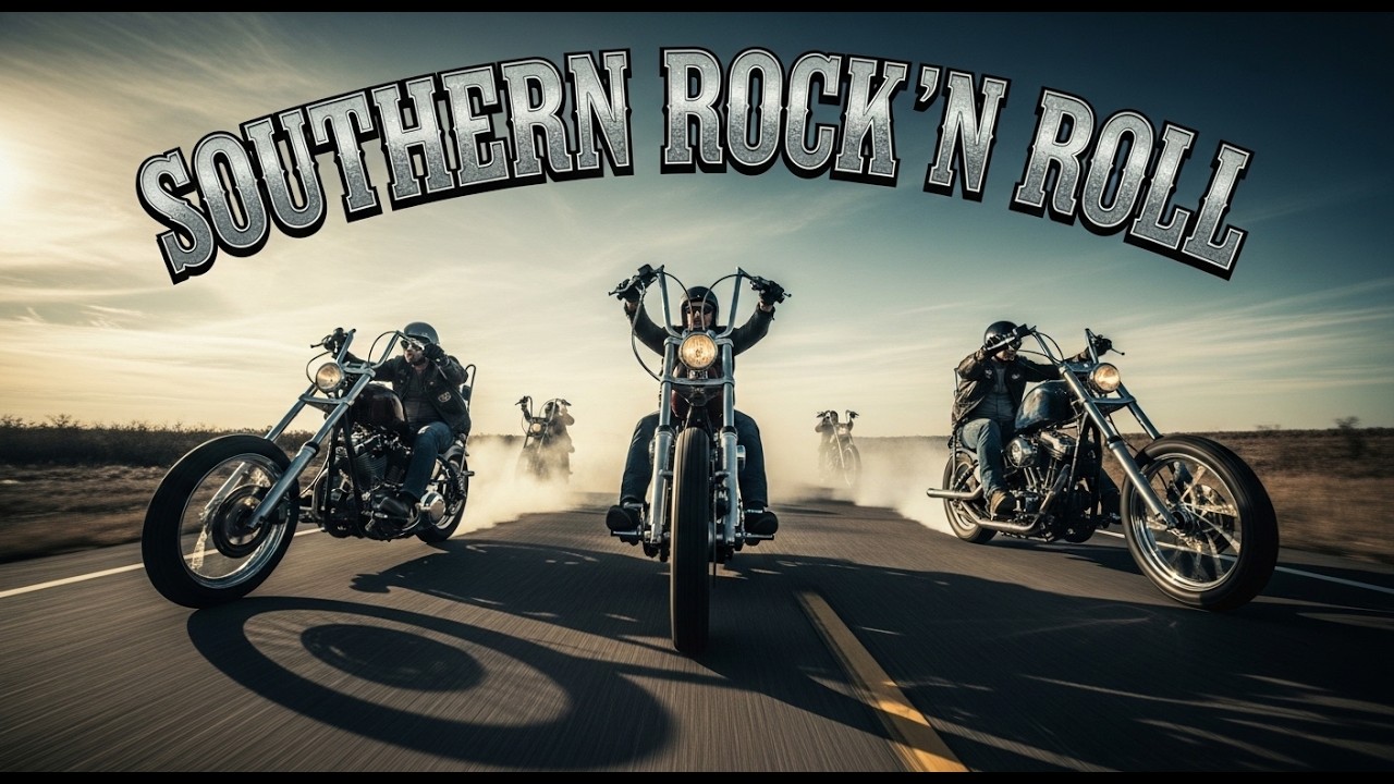 Hard Southern Rock Biker Mix ⚡ Gritty Outlaw Anthems for Long Highway Drives