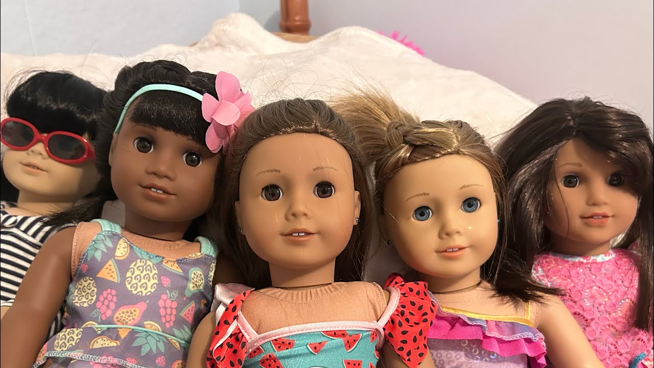 Dressing American girl dolls for summer!