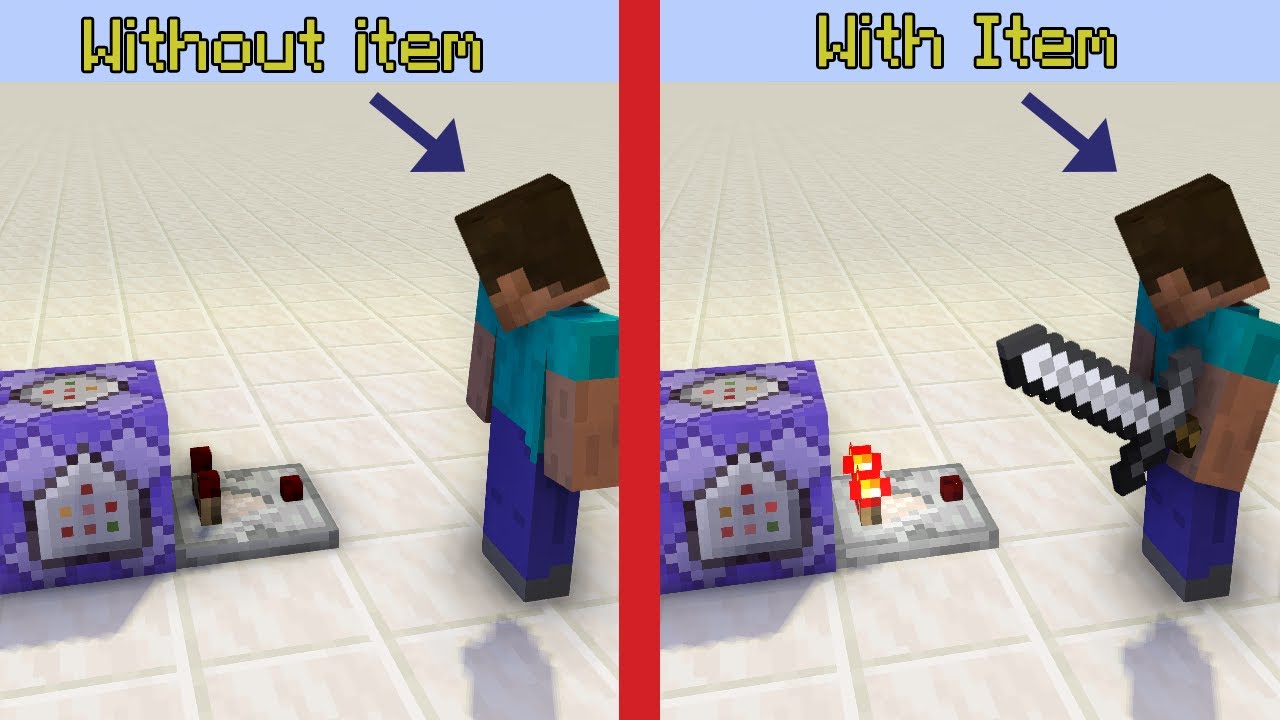 How to detect an item in player's hand || Minecraft Bedrock Edition (+ Special Announcement)