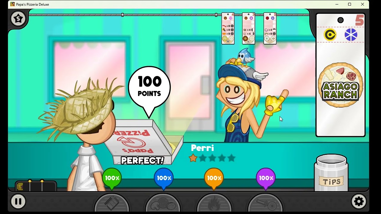 Papa's Pizzeria Deluxe: All Standard Sauces Unlocked