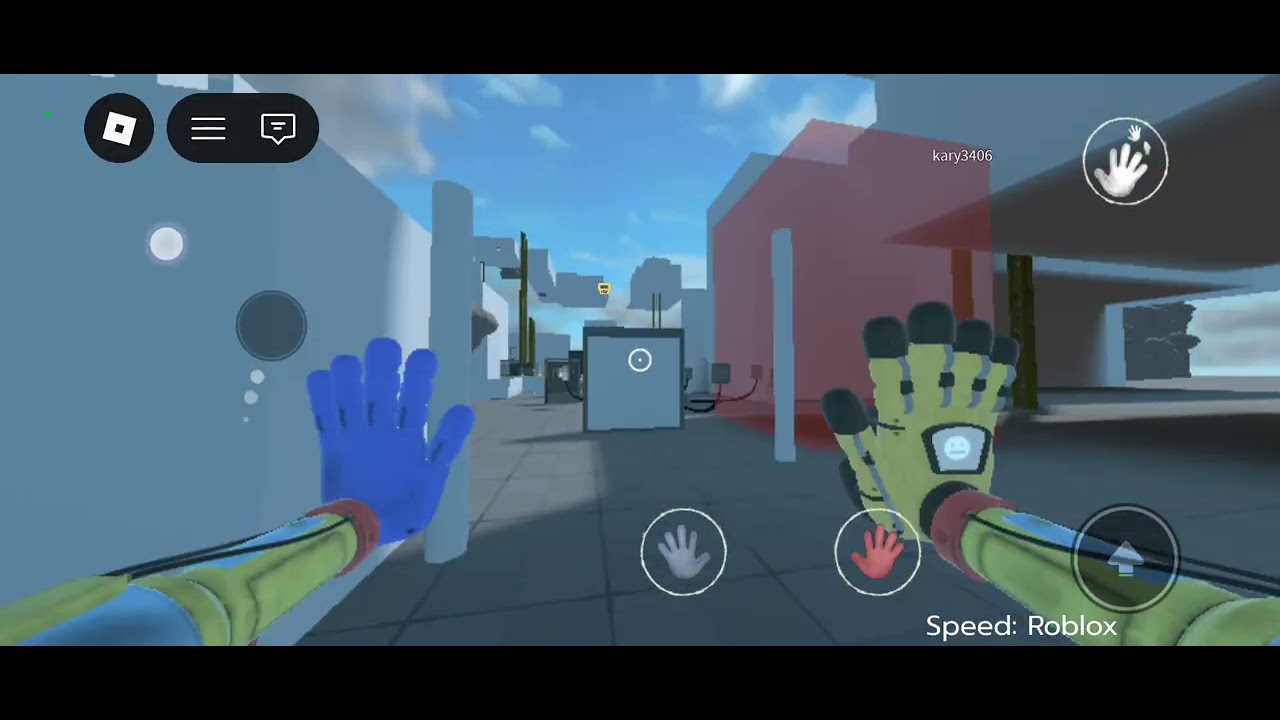 Jugando un juego de prueba de Grab Pack de Poppy Playtime