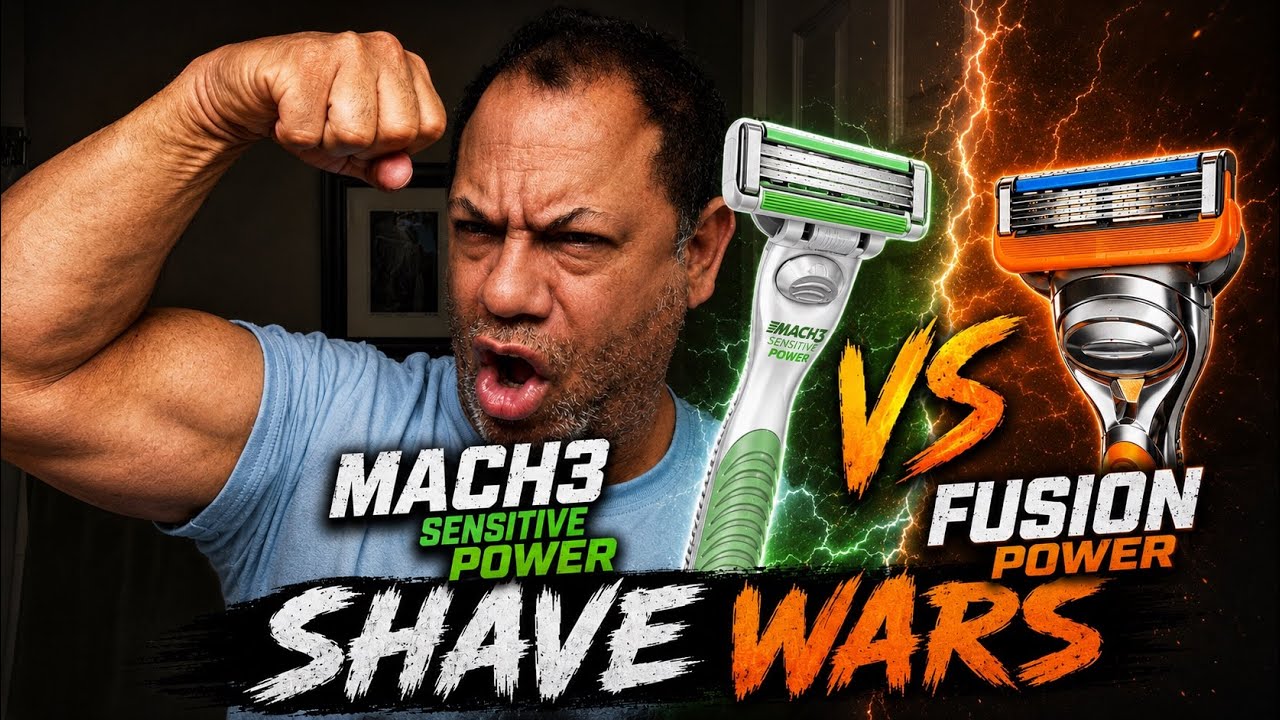 Gillette Mach3 vs Fusion Power — The Shaving Battle You’ve Been Waiting For! | average guy tested
