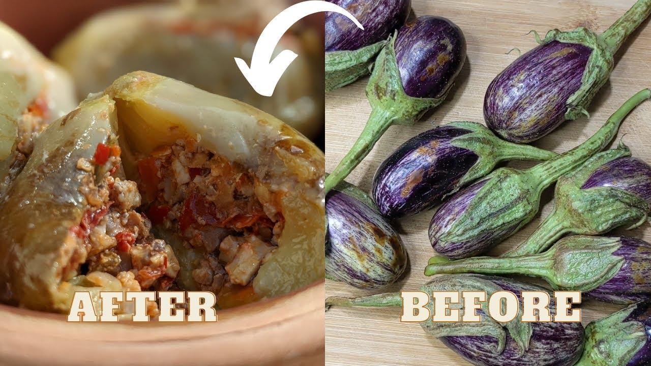 How to transform Eggplants into this delicious Makdous🍆🍆🍆 ~ Arabic food | Magdoos