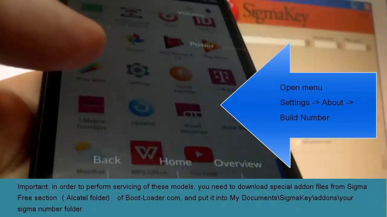 Unlock Alcatel 5049W/ T-Mobile REVVL with Sigmakey