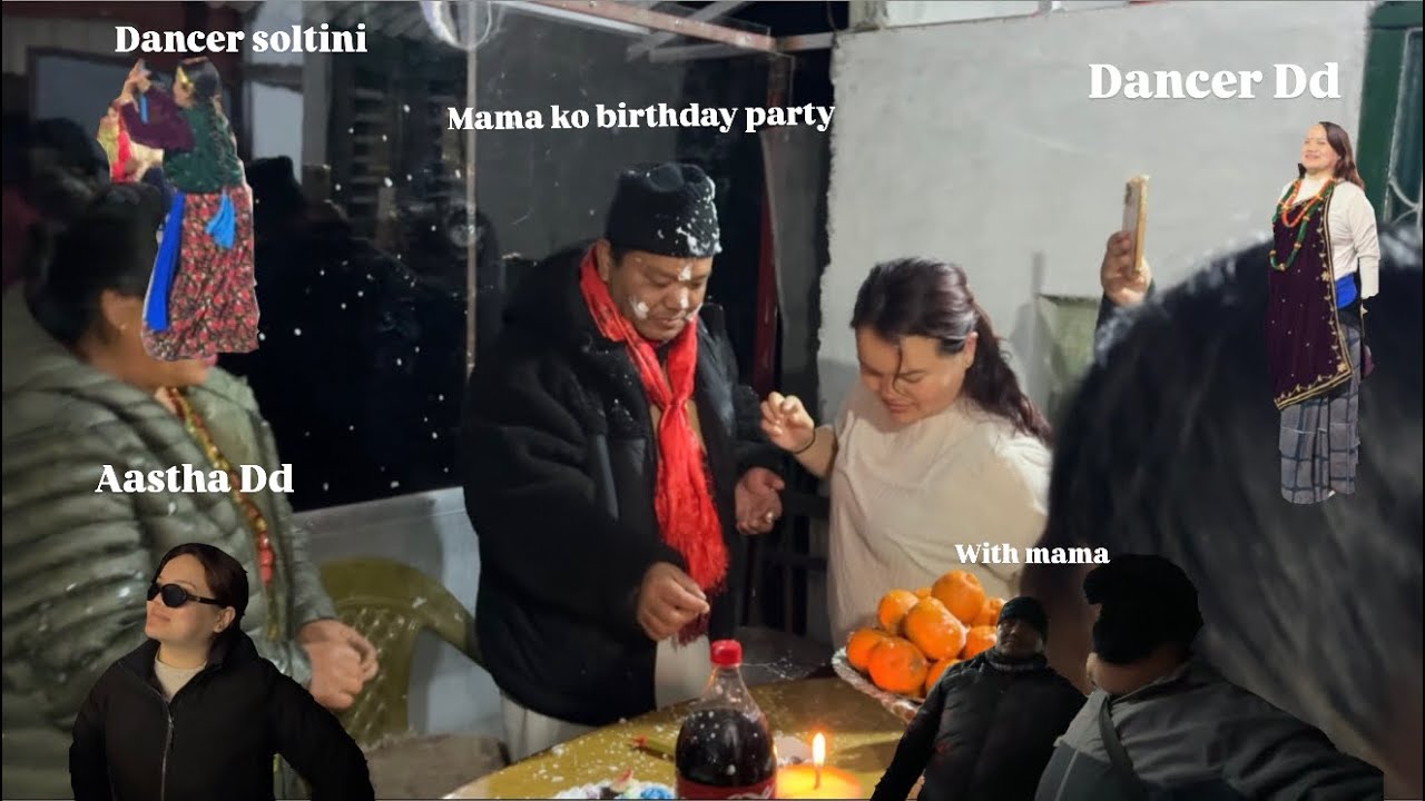 Mama ko birthday party khanaya gaya mama ghar tira |Sujal G Vlogs