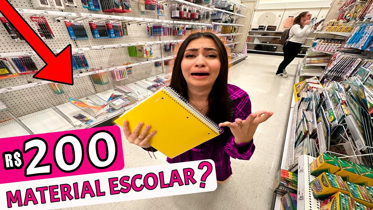 200 REAIS EM MATERIAL ESCOLAR OU NADA nos ESTADOS UNIDOS - Desafio | Bela Bagunça