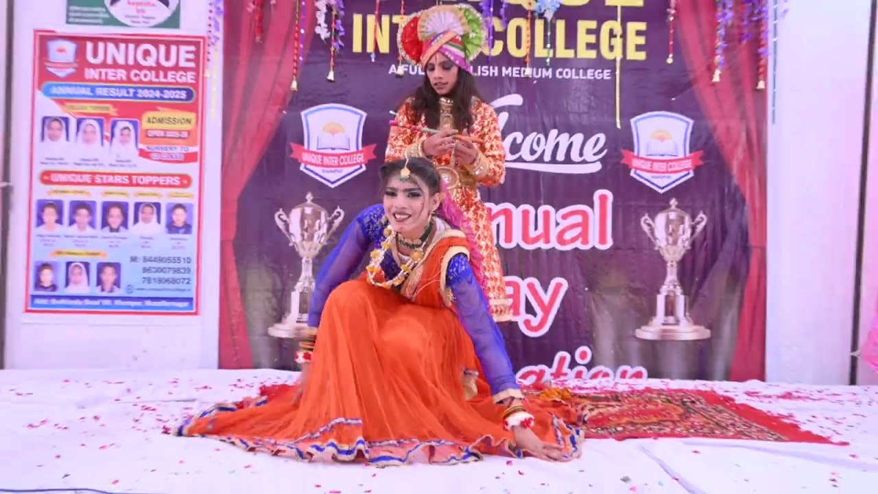 unique inter college khampur annual funtion 2025