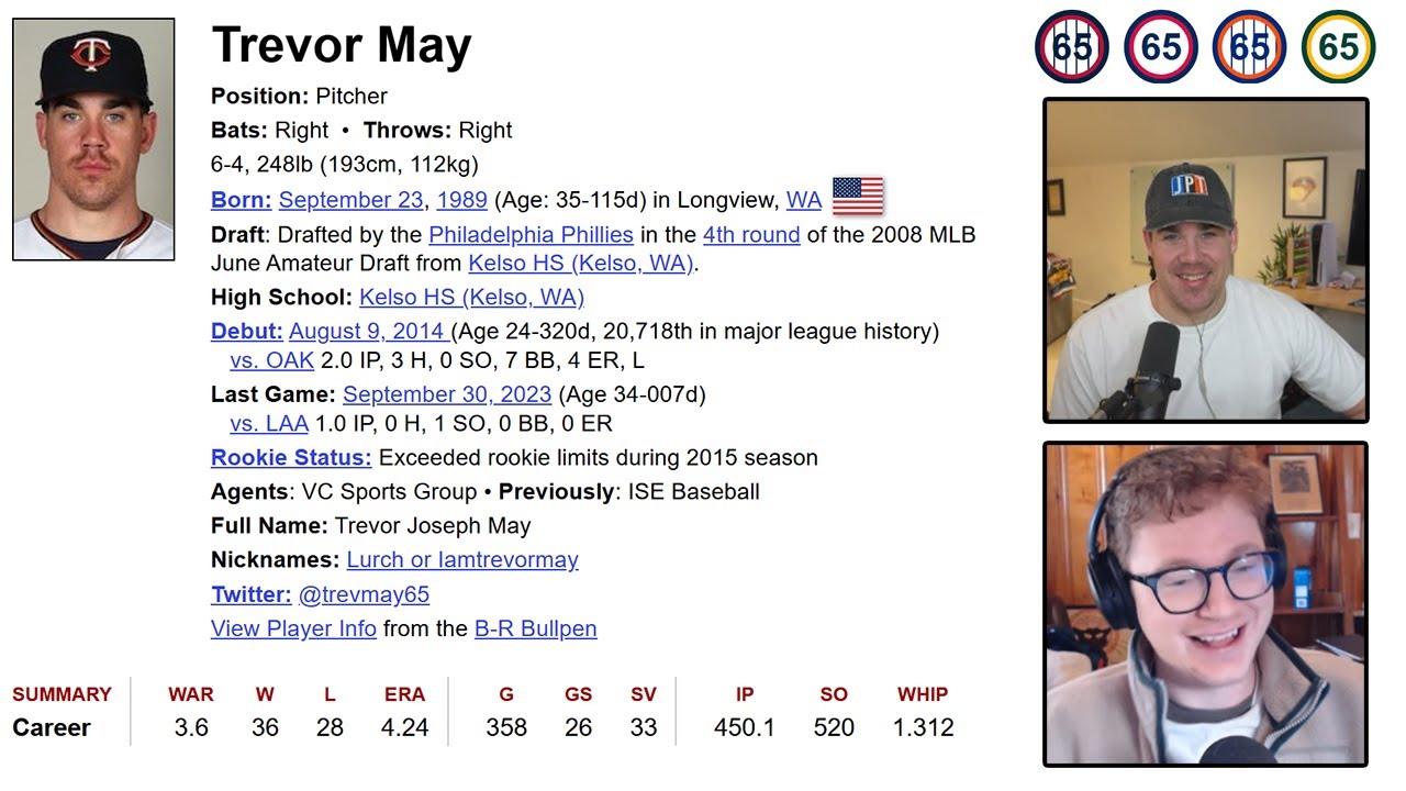 Referencing Baseball with Trevor May!