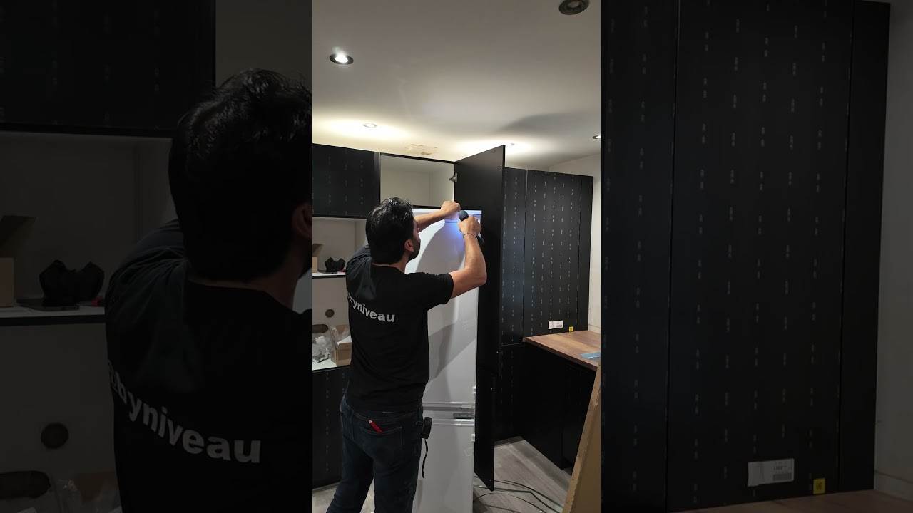 Comment montage un réfrigérateur encastrable?