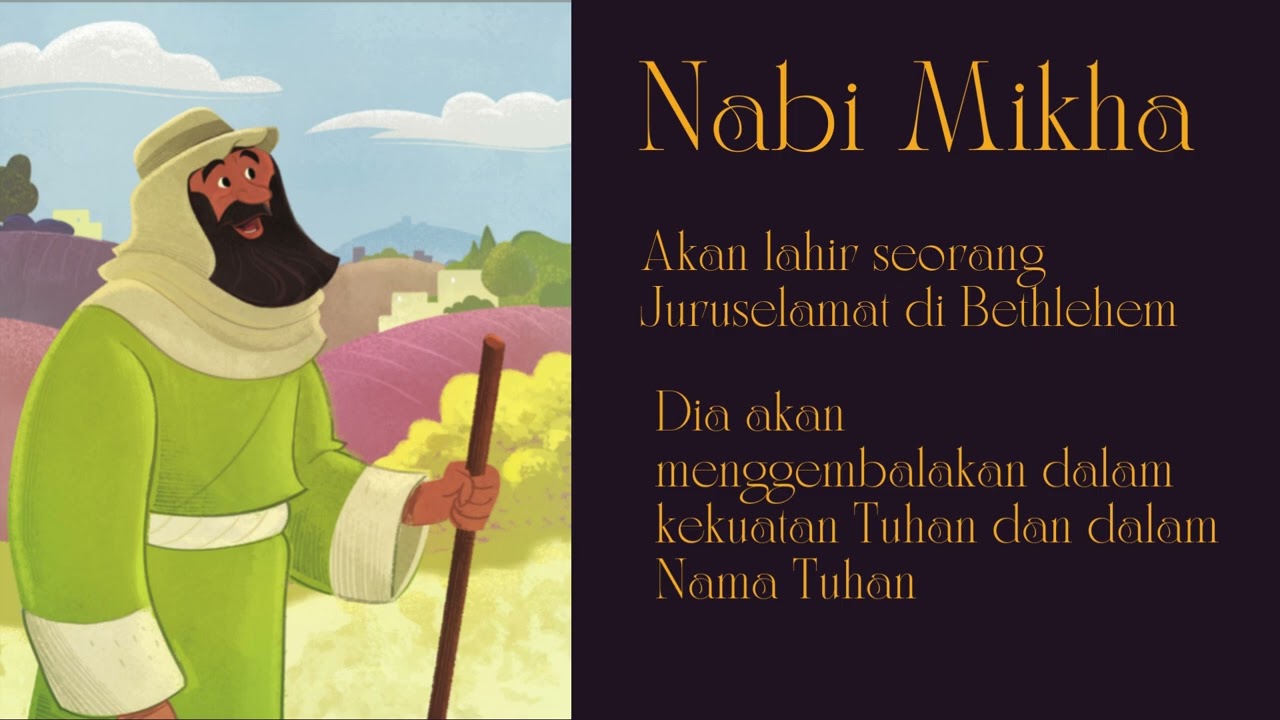 Mesias Sang Gembala Lahir di Betlehem. Mikha 5:1-3. Bahan Ajar SM kelas Balita. Minggu, 7 Des 2025.