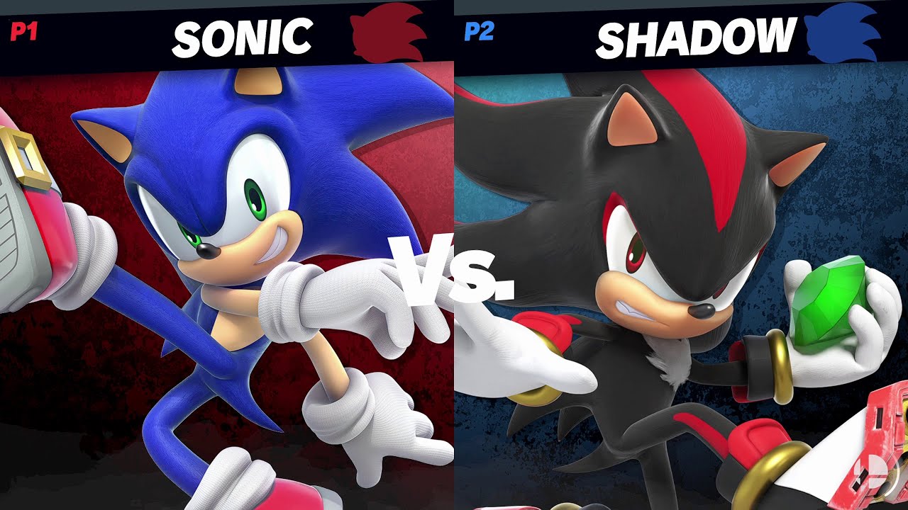 Sonic vs Shadow in Super Smash Bros Ultimate