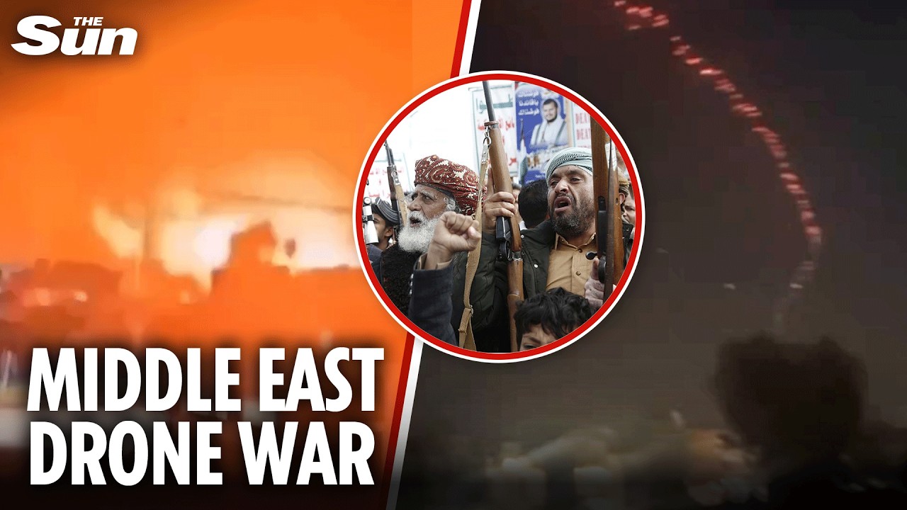Iran launches huge drone strike on Iraq as Houthis attack Israel for second straight day