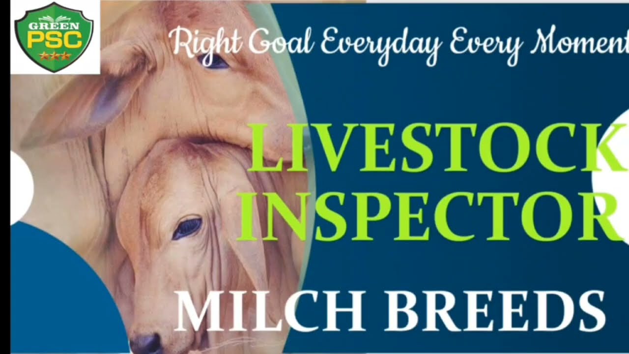 Livestock Inspector Gr ll | Milch or Dairy Breeds | GreenPSC | Kerala PSC
