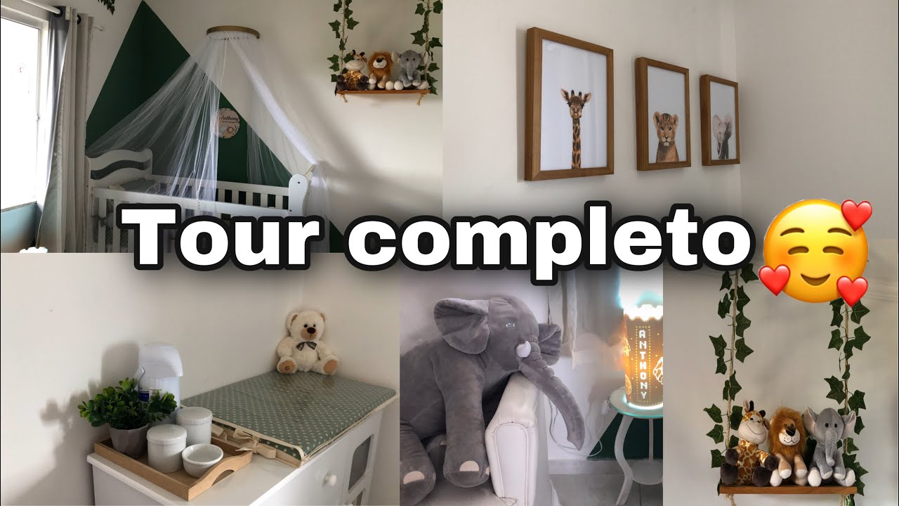 TOUR COMPLETO PELO QUARTO DE ANTHONY/ TEMA SAFARI 😍