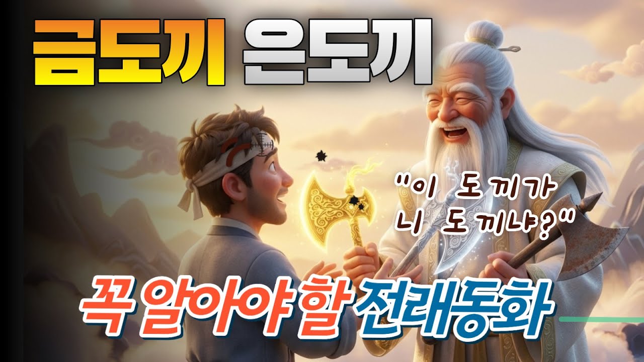 [전래동화] 금도끼 은도끼 : 정직한 나무꾼의 대박 인생 역전 드라마 (수면동화, 힐링)#전래동화 #금도끼은도끼 #수면동화 #AI애니메이션 #교훈 #한국신화